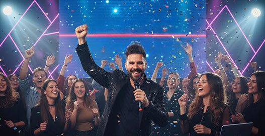 Organizza la tua festa con tanto di karaoke, basi musicali di alta qualita' e Maxi Schermo 
