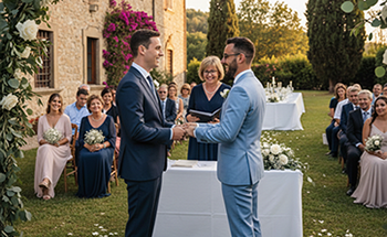 Unione civile celebrata in location, rstorante o casa comunale