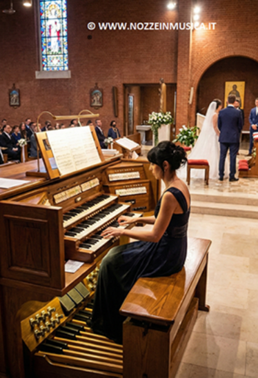 Organista e cantante per matrimonio in chiesa o in location