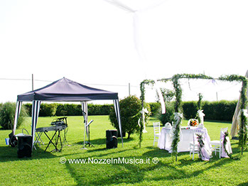 postazione musiccale per cerimonia